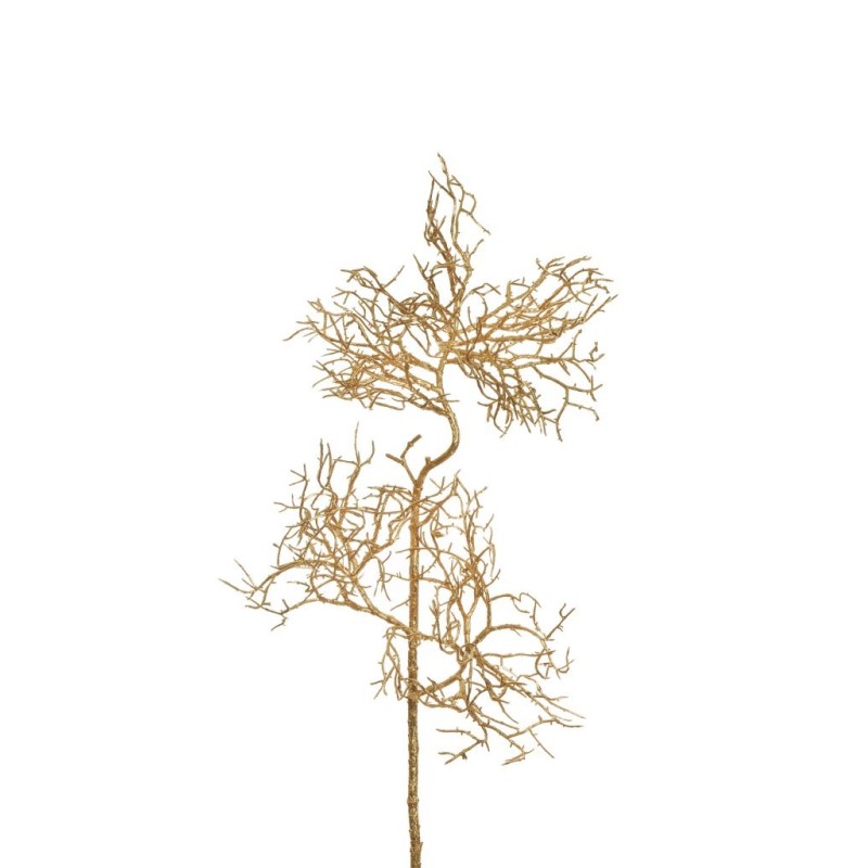Lot de 12 - Petite branche artificielle de manzanita métallisée, 64 cm - or 