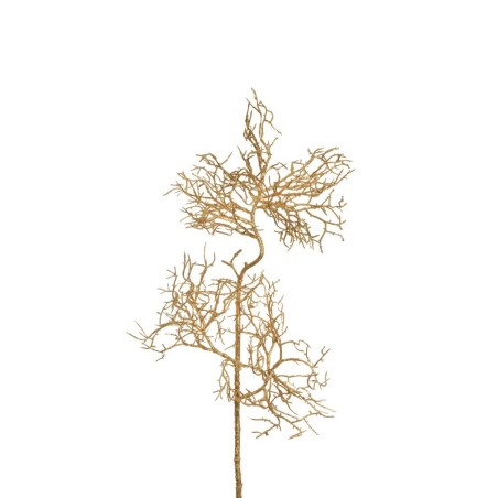 Lot de 12 - Petite branche artificielle de manzanita métallisée, 64 cm - or 