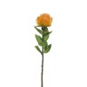 Lot de 24 - Tige artificielle de cordifolium X9, 72 cm - orange clair jaune 