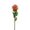 Lot de 24 - Tige artificielle de cordifolium X9, 72 cm - orange foncé jaune 