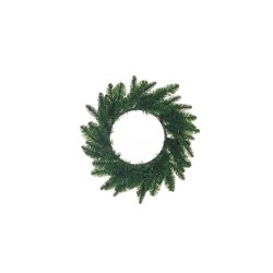 Lot de 16 - Couronne artificielle de pin, D. 40 cm - vert 