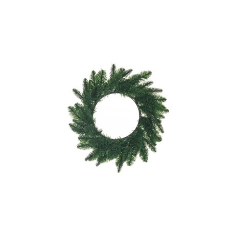 Lot de 16 - Couronne artificielle de pin, D. 40 cm - vert 