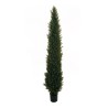 Sapin artificiel conique de cyprès en pot, 210 cm - vert foncé 