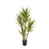 Lot de 2 - Plante artificielle d'agave sisalana anti-UV en pot, 153 cm - panaché 