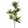 Lot de 12 - Tige artificielle de dracaena reflex X8, 85 cm - vert 