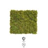 Lot de 14 - Tapis artificiel de mousse nordique anti-UV ignifugé, 50x50 cm - vert marron 