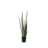 Lot de 4 - Plante artificielle de sansevieria cylindrica en pot, 97 cm - vert 