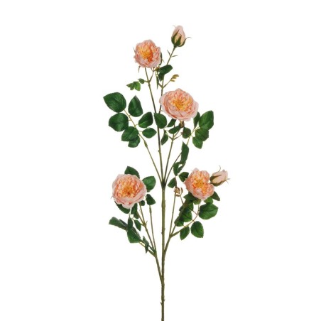 Lot de 12 - Tige artificielle de rose Margot, 95 cm - saumon clair 
