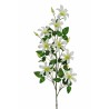 Lot de 6 - Longue tige artificielle de clématite X8, 133 cm - blanc vert 