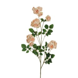 Lot de 12 - Tige artificielle de rose dogwood, 97 cm - saumon clair 