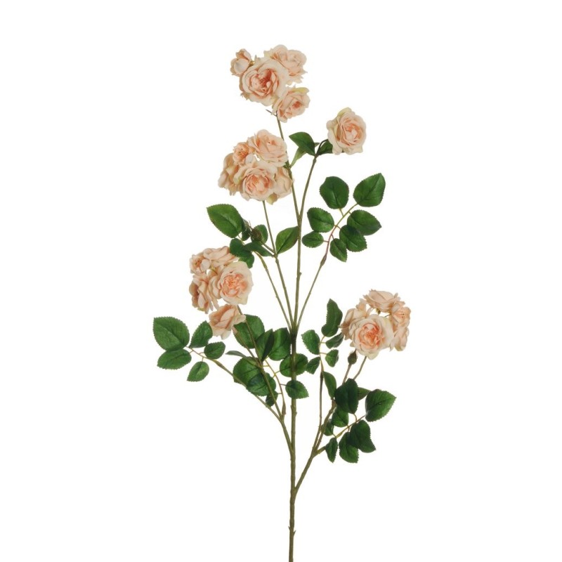 Lot de 12 - Tige artificielle de rose dogwood, 97 cm - saumon clair 