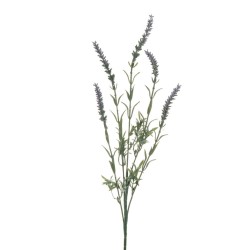 Lot de 48 - Tige artificielle de lavande floquée X5, 72 cm - lavande 