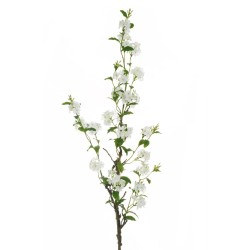 Lot de 8 - Grande branche artificielle de plumbago, 172 cm - blanc 