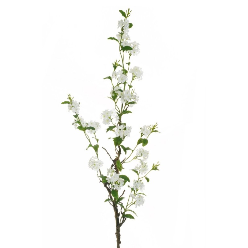 Lot de 8 - Grande branche artificielle de plumbago, 172 cm - blanc 