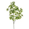 Lot de 10 - Grande branche artificielle de baby schefflera toucher réel X371, 125 cm - vert 