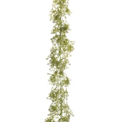 Lot de 6 - Guirlande artificielle de gypsophile, 180 cm - blanc 