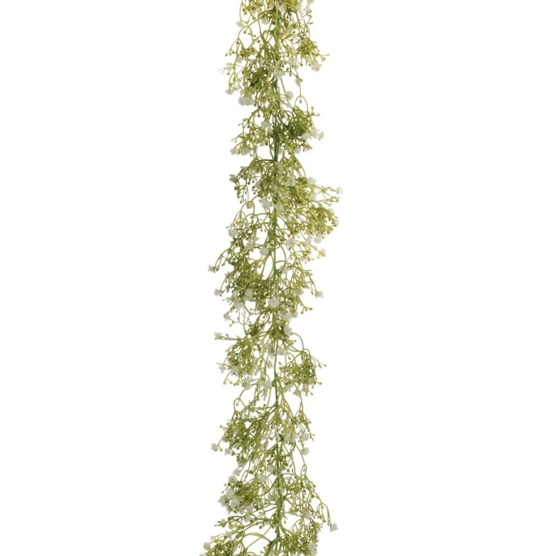 Lot de 6 - Guirlande artificielle de gypsophile, 180 cm - blanc 