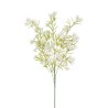 Lot de 24 - Tige artificielle de bovardia X5 floquée, 70 cm - blanc 