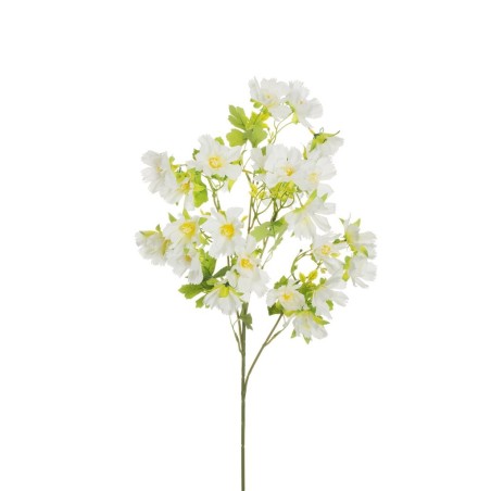 Lot de 24 - Tige artificielle de cosmos X5, 78 cm - blanc 