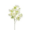 Lot de 24 - Tige artificielle de cosmos X5, 78 cm - blanc 