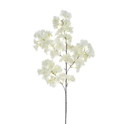Lot de 24 - Tige artificielle de fleurs de pêcher X4, 103 cm - blanc 