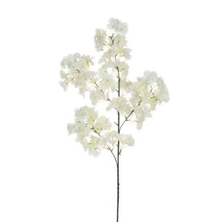 Lot de 24 - Tige artificielle de fleurs de pêcher X4, 103 cm - blanc 