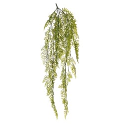 Lot de 12 - Buisson suspendu artificiel de fougère Costa Rica X6, 110 cm - vert 