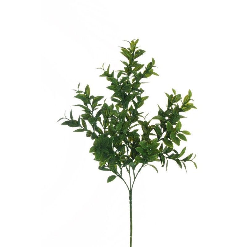 Lot de 24 - Tige artificielle de myrte X3, 70 cm - vert 