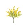 Lot de 48 - Buisson artificiel de mimosa X7, 35 cm - jaune 