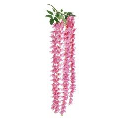 Lot de 12 - Buisson suspendu artificiel de fleurs d'été, 106 cm - rose vif 