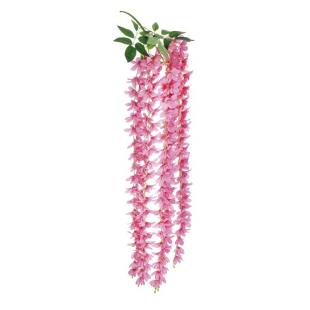 Lot de 12 - Buisson suspendu artificiel de fleurs d'été, 106 cm - rose vif 