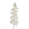 Lot de 15 - Tige artificielle d'orchidée phalaenopsis toucher réel X9, 97 cm - blanc 