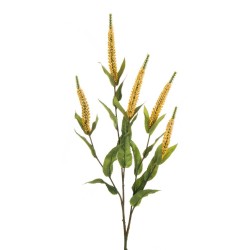 Lot de 24 - Tige artificielle de véronique X5, 72 cm - jaune 