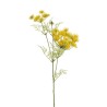 Lot de 24 - Tige artificielle de carotte sauvage X3 floquée, 72 cm - jaune 