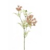 Lot de 24 - Tige artificielle de carotte sauvage X3 floquée, 72 cm - rose 