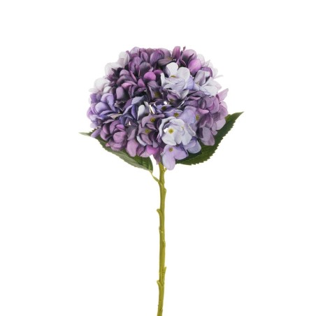Lot de 12 - Hortensia artificiel Juliet, 50 cm - violet foncé lavande 