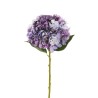 Lot de 12 - Hortensia artificiel Juliet, 50 cm - violet foncé lavande 