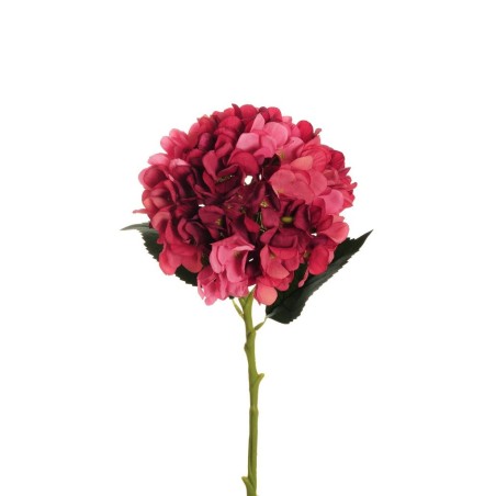 Lot de 12 - Hortensia artificiel Juliet, 50 cm - bordeaux fuchsia 