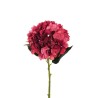 Lot de 12 - Hortensia artificiel Juliet, 50 cm - bordeaux fuchsia 
