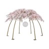 Tonnelle artificielle de fleurs de pêcher, 245 cm - blanc 