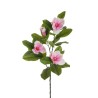 Lot de 12 - Branche artificielle de magnolia toucher réel, 103 cm - fuchsia blanc 