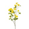 Lot de 12 - Longue tige artificielle de pétunia, 110 cm - jaune 