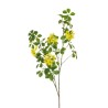 Lot de 12 - Longue tige artificielle d'oxalis toucher réel, 107 cm - jaune 