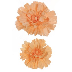 Lot de 6 - Cosmos géant artificiel en mousse X2, 44-50 cm - saumon 