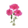 Lot de 3 - Cosmos géant artificiel en mousse X3 sur base bois, 140-170 cm - fuchsia 