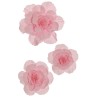 Lot de 6 - Camélia géant artificiel flottant en mousse X3, D. 40-50-60 cm - rose 