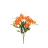 Lot de 12 - Buisson artificiel de frésias X9, 50 cm - orange 