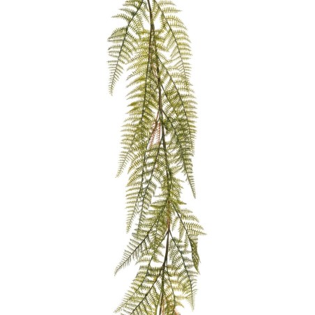 Lot de 6 - Guirlande artificielle de fougère de Boston, 185 cm - vert 