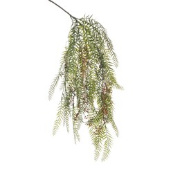 Lot de 6 - Tige suspendue artificielle de poivrons avec baies, 125 cm - rose vert 