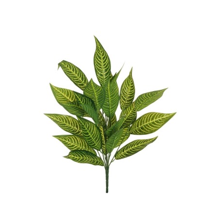 Lot de 36 - Grand buisson artificiel de dieffenbachia toucher réel X7, 75 cm - vert 